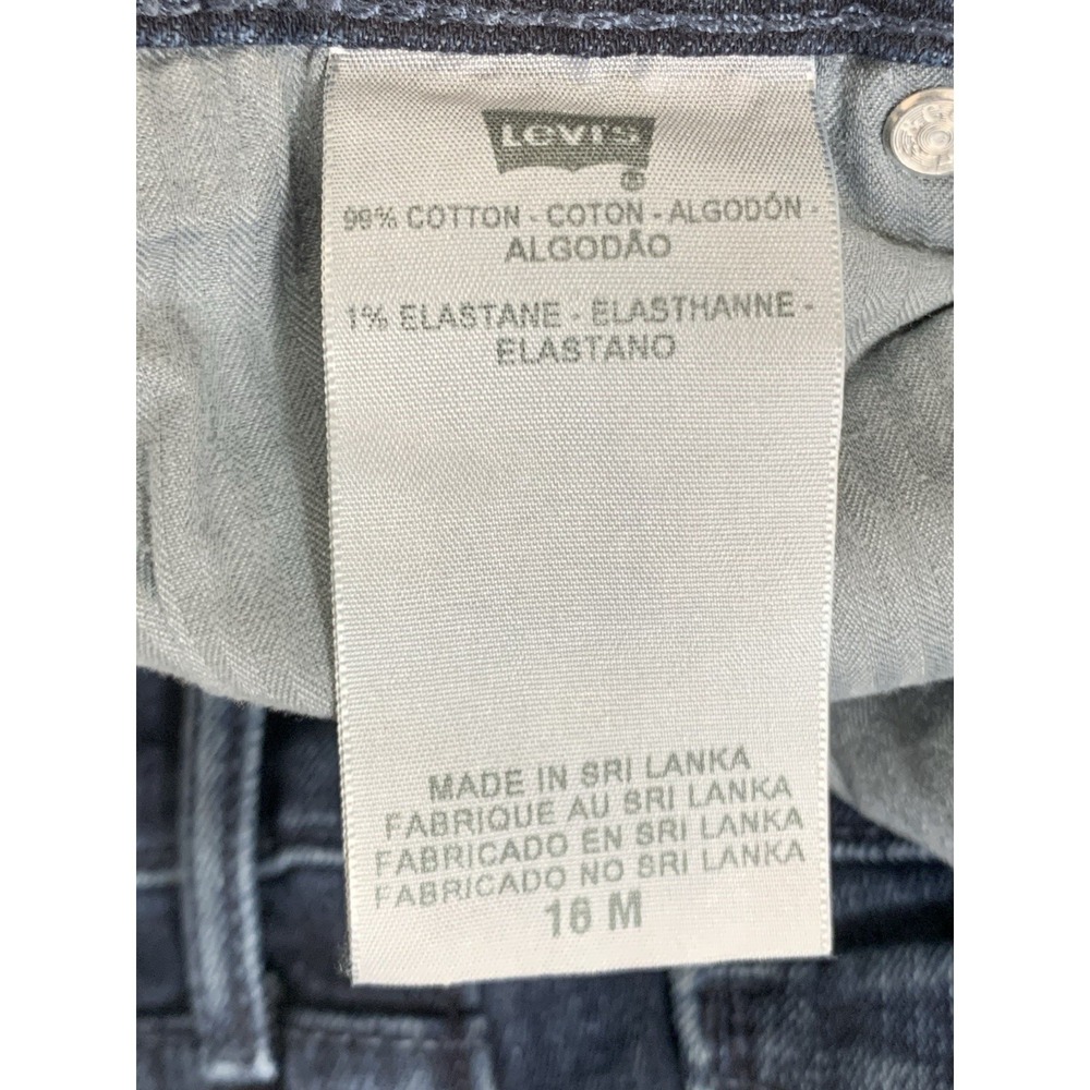 Levi's Demi Curve Classic Straight Leg Jeans Womens Size 16/32 Embroidered Denim - Picture 9 of 10